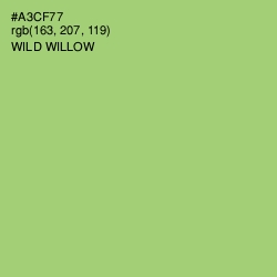 #A3CF77 - Wild Willow Color Image